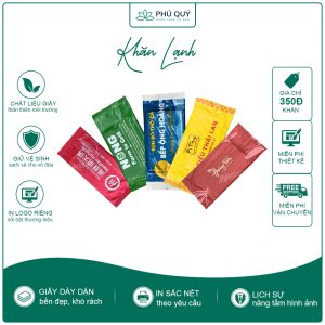 In Khăn Lạnh Tại Hải Phòng – Miễn Phí Thiết Kế, Miễn Phí Vận Chuyển